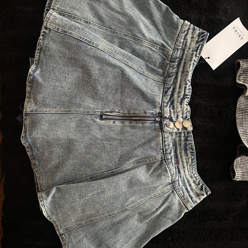 AKIRA Jean  mini Skort